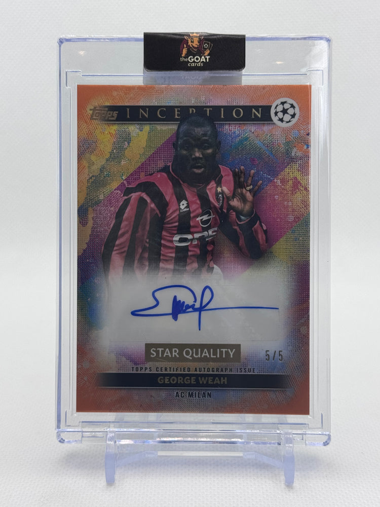 George Weah — Topps Inception Star Quality Auto 5/5